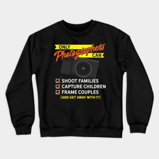 Photographer Gift Vintage Retro Crewneck Sweatshirt